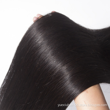 Silky Long Straight Hair Supplier 100gram Natural Balck Hair Bundles Peruvian Virgin Hair